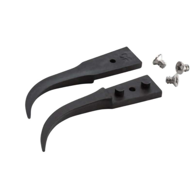 ESD Plastic Tips, Style 7, Carbon Fiber Tips for 7CFR.SA, Curved, Very Fine, 1.6"